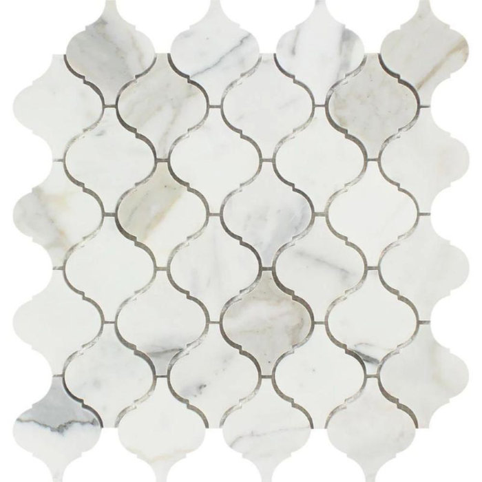 Tile & Mosaic Depot Marble Arabesque Mosaic Wall & Floor Tile Wayfair